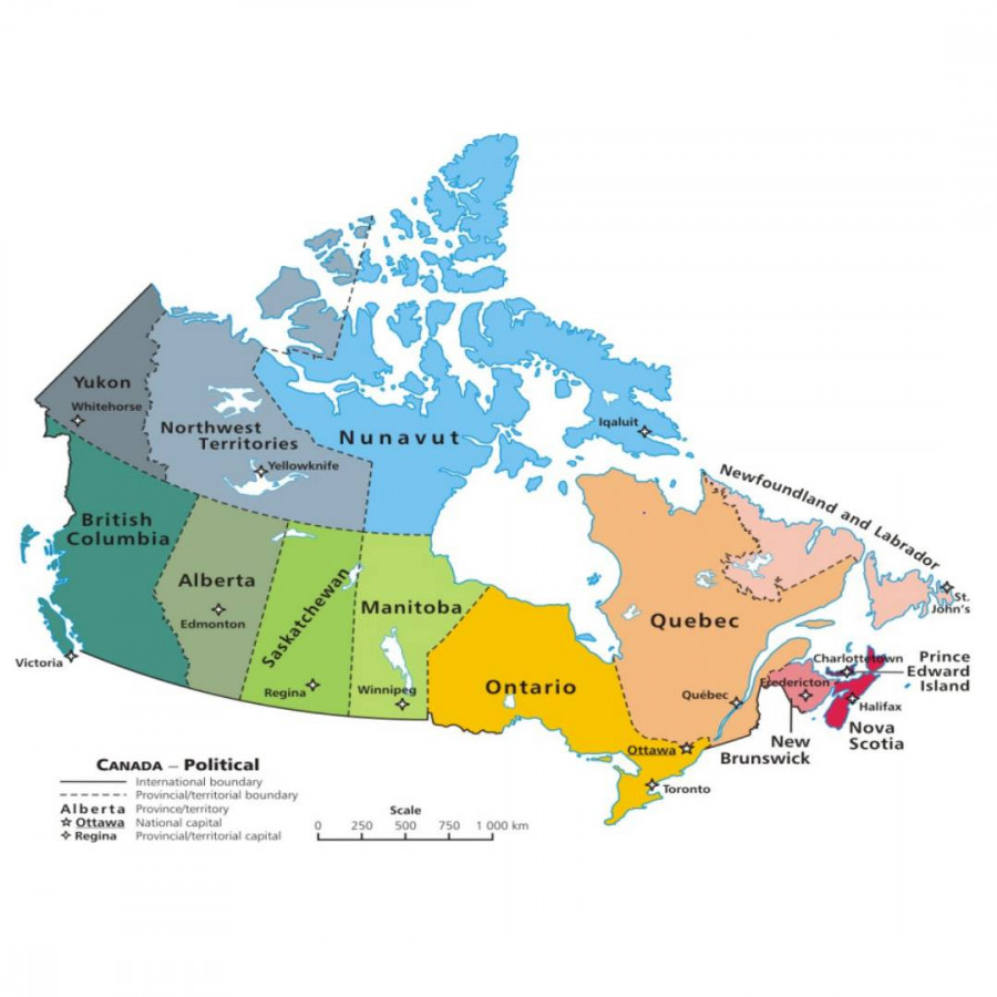 canada map